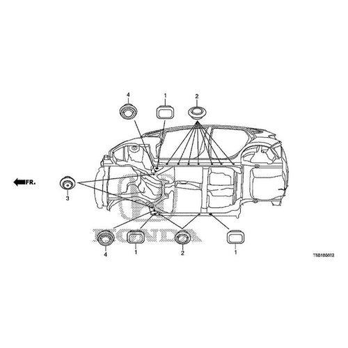 [NEW] JDM HONDA FIT GK5 2017 Grommet (Lower) GENUINE OEM