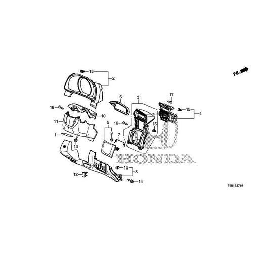 [NEW] JDM HONDA FIT GK5 2017 Instrument panel garnish (driver side) GENUINE OEM