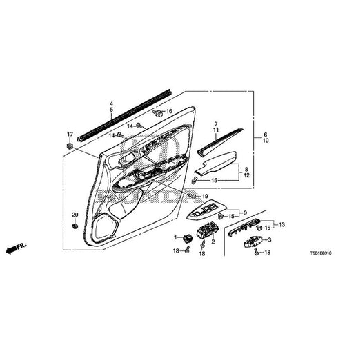 [NEW] JDM HONDA FIT GK5 2017 Front Door Lining GENUINE OEM