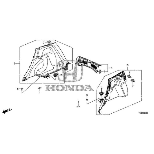 [NEW] JDM HONDA FIT GK5 2017 Side Lining GENUINE OEM