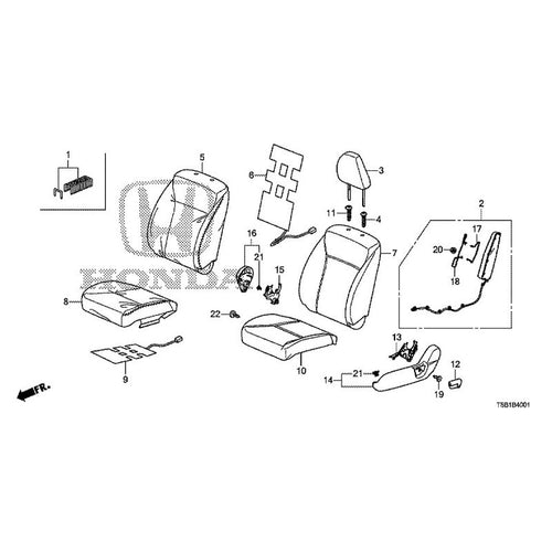 [NEW] JDM HONDA FIT GK5 2017 Front Seat (Passenger Side) GENUINE OEM