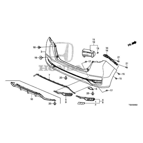 [NEW] JDM HONDA FIT GK5 2017 Rear Bumper GENUINE OEM