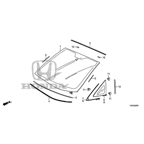 [NEW] JDM HONDA FIT GK5 2017 Front Windshield GENUINE OEM