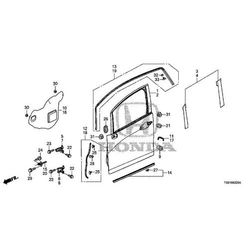 [NEW] JDM HONDA FIT GK5 2017 Front Door Panel GENUINE OEM