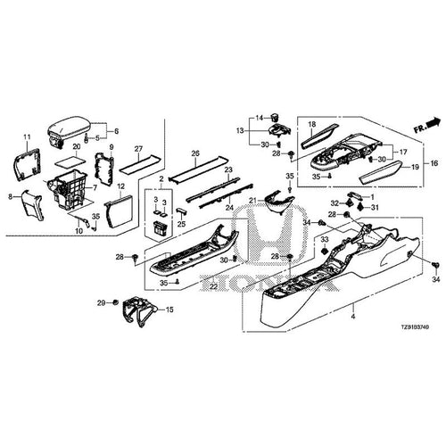 [NEW] JDM HONDA FIT e:HEV GR3 2020 Console GENUINE OEM