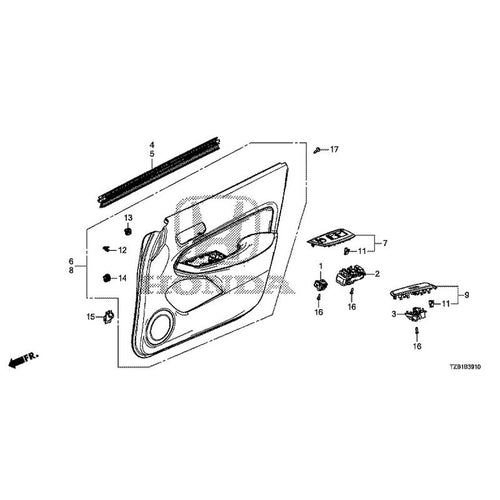 [NEW] JDM HONDA FIT e:HEV GR3 2020 Front Door Lining B-39-10  GENUINE OEM