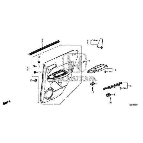 [NEW] JDM HONDA FIT e:HEV GR3 2020 Rear Door Lining GENUINE OEM