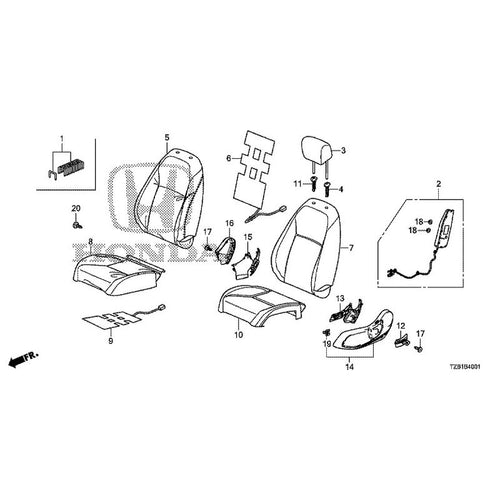 [NEW] JDM HONDA FIT e:HEV GR3 2020 Front Seat (Passenger Side) GENUINE OEM