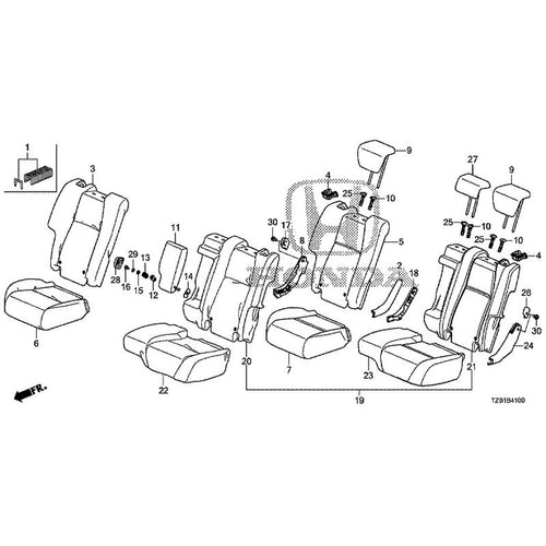 [NEW] JDM HONDA FIT e:HEV GR3 2020 Rear Seat GENUINE OEM