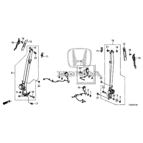 [NEW] JDM HONDA FIT e:HEV GR3 2020 Seat Belt (Front) GENUINE OEM