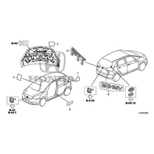 Load image into Gallery viewer, [NEW] JDM HONDA FIT e:HEV GR3 2020 Emblem Caution Label GENUINE OEM
