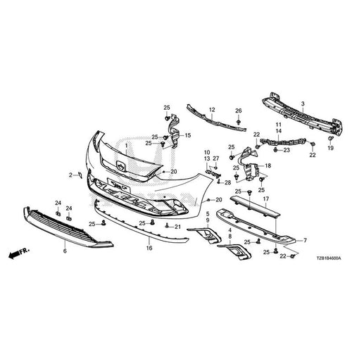 [NEW] JDM HONDA FIT e:HEV GR3 2020 Front Bumper (1) GENUINE OEM