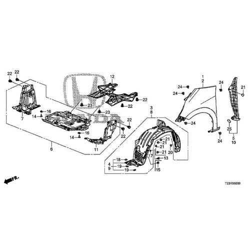 [NEW] JDM HONDA FIT e:HEV GR3 2020 Front Fenders GENUINE OEM