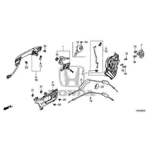 [NEW] JDM HONDA FIT e:HEV GR3 2020 Front Door Locks Outer Handles GENUINE OEM