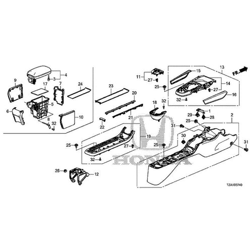 [NEW] JDM HONDA FIT GR1 2020 Console GENUINE OEM