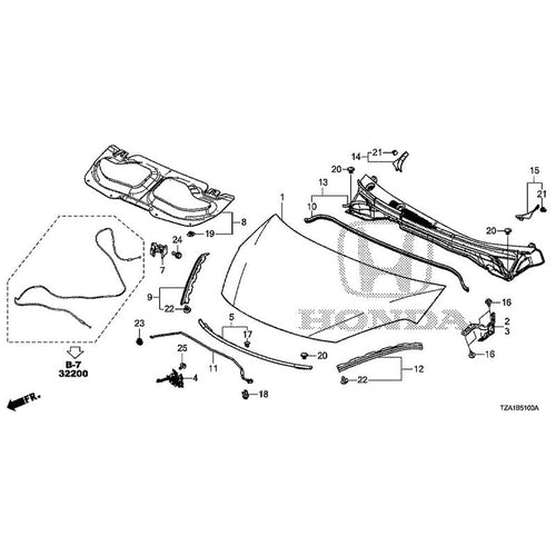 [NEW] JDM HONDA FIT GR1 2020 Hood GENUINE OEM