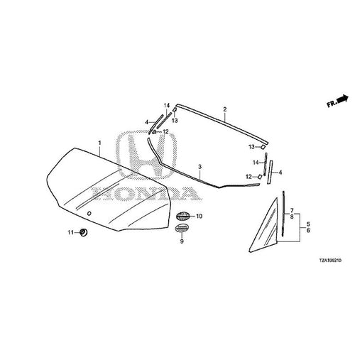 [NEW] JDM HONDA FIT GR1 2020 Rear Windshield Glass/Quarter Glass GENUINE OEM