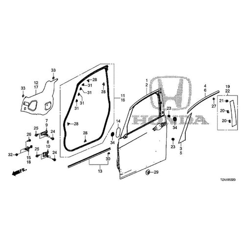 [NEW] JDM HONDA FIT GR1 2020 Front Door Panel GENUINE OEM