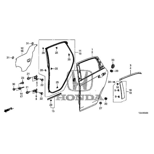 [NEW] JDM HONDA FIT GR1 2020 Rear Door Panel GENUINE OEM