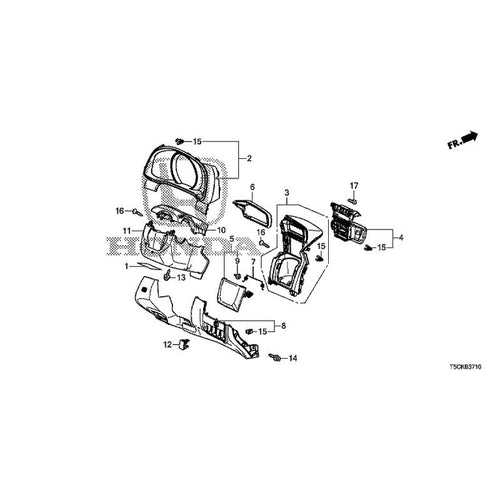 [NEW] JDM HONDA FIT HYBRID GP5 2017 Instrument panel garnish (driver side) GENUINE OEM