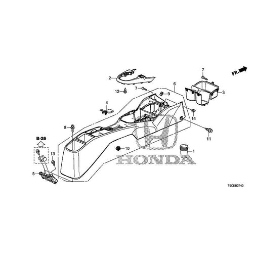 [NEW] JDM HONDA FIT HYBRID GP5 2017 Console (1) GENUINE OEM