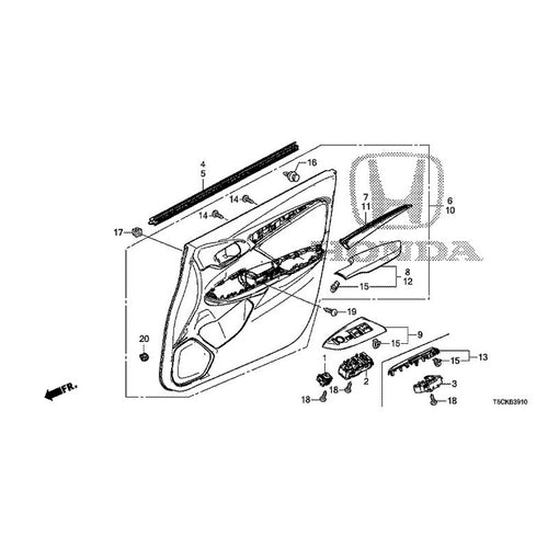 [NEW] JDM HONDA FIT HYBRID GP5 2017 Front Door Lining GENUINE OEM