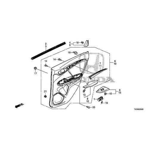 [NEW] JDM HONDA FIT HYBRID GP5 2017 Rear Door Lining GENUINE OEM