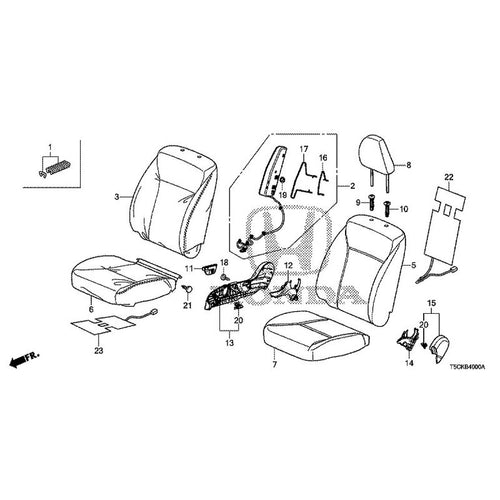 [NEW] JDM HONDA FIT HYBRID GP5 2017 Front Seat (Driver's Side) GENUINE OEM