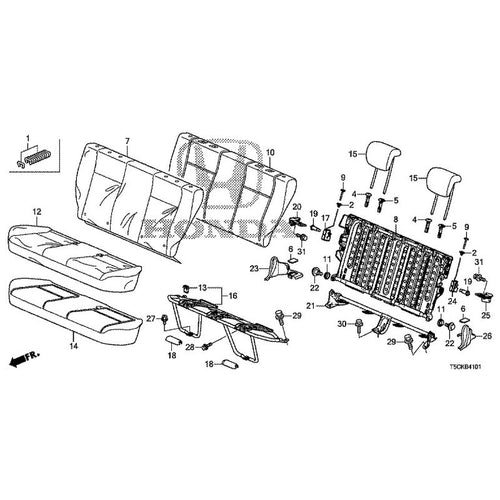 [NEW] JDM HONDA FIT HYBRID GP5 2017 Rear Seats (2) GENUINE OEM