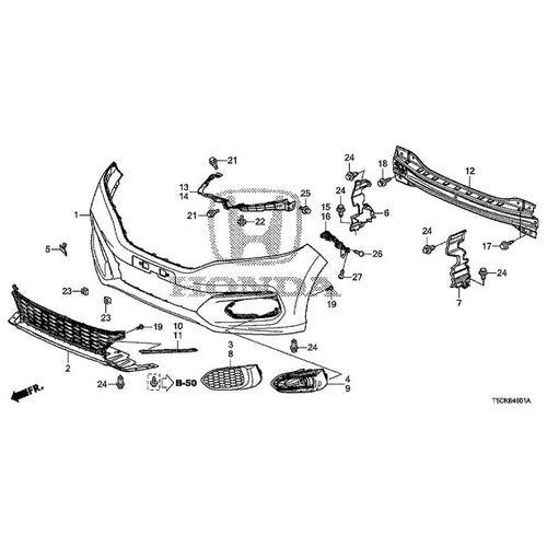 [NEW] JDM HONDA FIT HYBRID GP5 2017 Front Bumper (2) GENUINE OEM