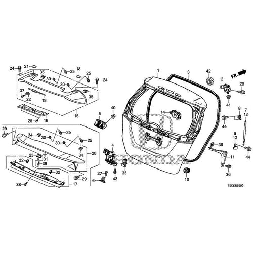 [NEW] JDM HONDA FIT HYBRID GP5 2017 Tailgate GENUINE OEM