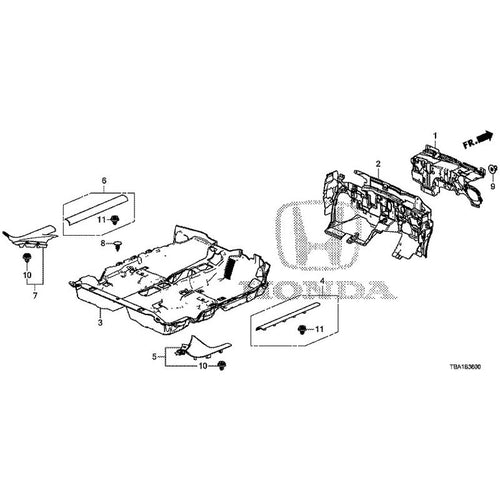 [NEW] JDM HONDA CIVIC FC1 2020 Floor Mat GENUINE OEM