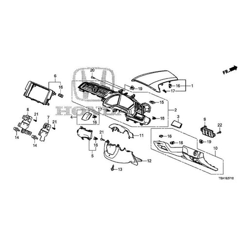 [NEW] JDM HONDA CIVIC FC1 2020 Instrument panel garnish (driver side) GENUINE OEM