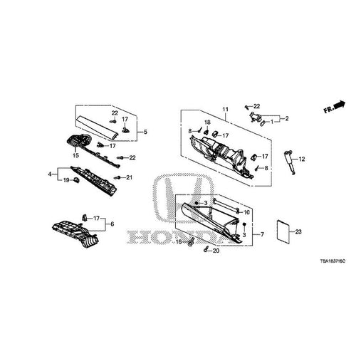 [NEW] JDM HONDA CIVIC FC1 2020 Instrument panel garnish (passenger side) GENUINE OEM