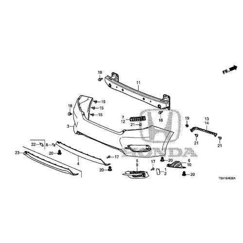 [NEW] JDM HONDA CIVIC FC1 2020 Rear Bumper GENUINE OEM