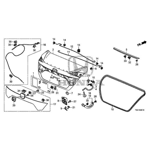 [NEW] JDM HONDA CIVIC FC1 2020 Trunk Lid GENUINE OEM