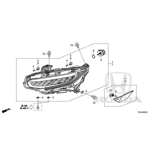 [NEW] JDM HONDA CIVIC FK7 2021 Headlight GENUINE OEM
