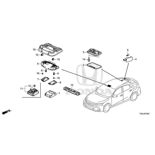 [NEW] JDM HONDA CIVIC FK7 2021 Interior Lights GENUINE OEM