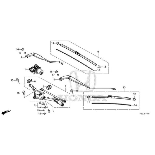 [NEW] JDM HONDA CIVIC FK7 2021 Front Windshield Wiper GENUINE OEM