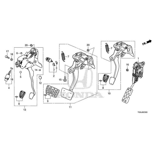 [NEW] JDM HONDA CIVIC FK7 2021 Pedals GENUINE OEM