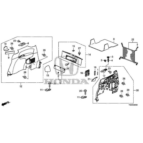 [NEW] JDM HONDA ODYSSEY RC1 2021 Side Lining GENUINE OEM