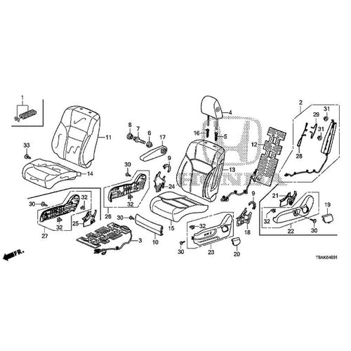 [NEW] JDM HONDA ODYSSEY RC1 2021 Front Seat (Passenger Side) GENUINE OEM