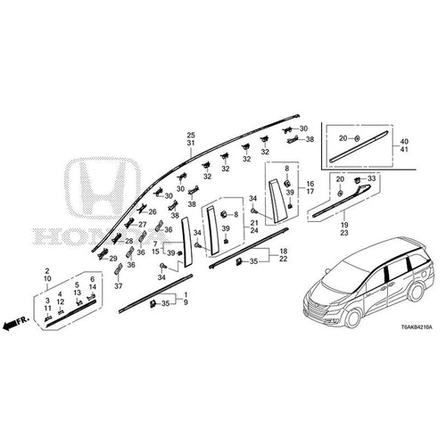 [NEW] JDM HONDA ODYSSEY RC1 2021 Molding GENUINE OEM