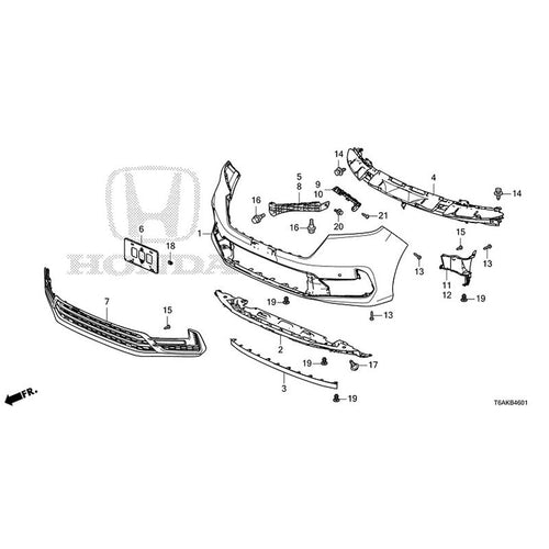 [NEW] JDM HONDA ODYSSEY RC1 2021 Front Bumper (140/540) GENUINE OEM