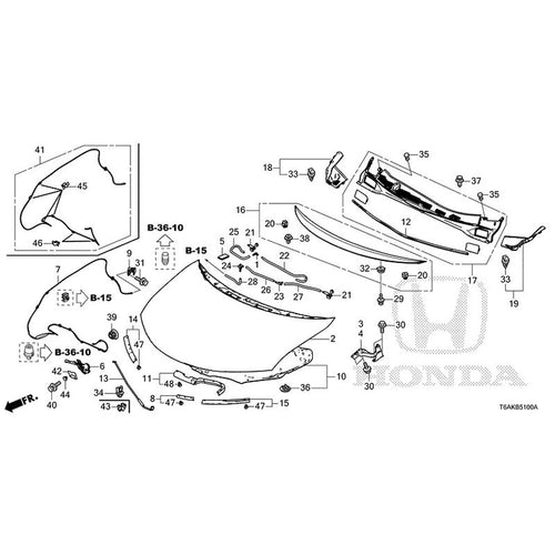 [NEW] JDM HONDA ODYSSEY RC1 2021 Hood GENUINE OEM