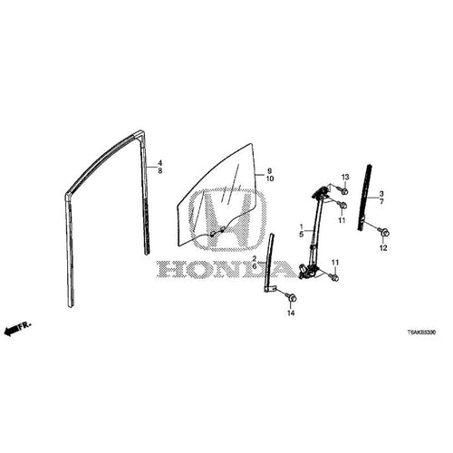 [NEW] JDM HONDA ODYSSEY RC1 2021 Front Door Glass/Regulator GENUINE OEM