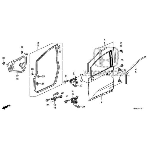 [NEW] JDM HONDA ODYSSEY RC1 2021 Front Door Panel GENUINE OEM