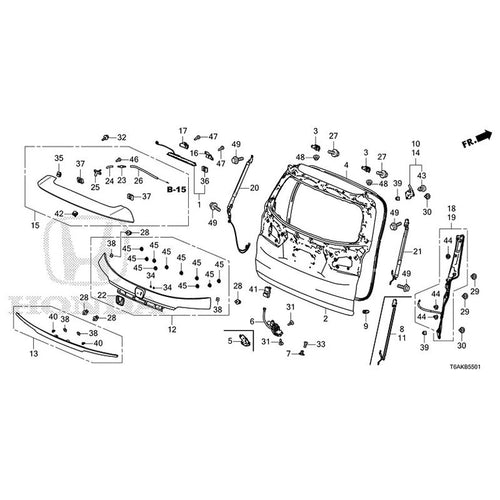 [NEW] JDM HONDA ODYSSEY RC1 2021 Tailgate (140/540) GENUINE OEM