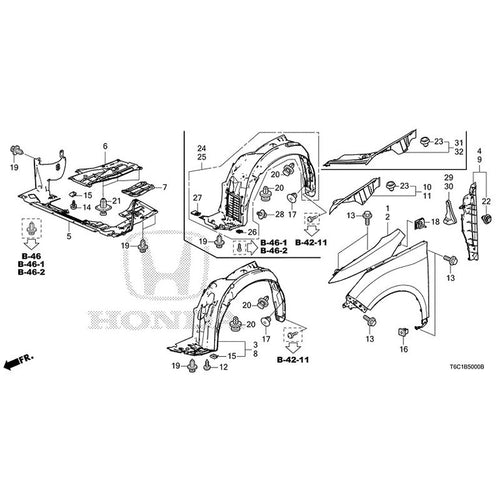 [NEW] JDM HONDA ODYSSEY e:HEV RC4 2021 Front Fenders GENUINE OEM