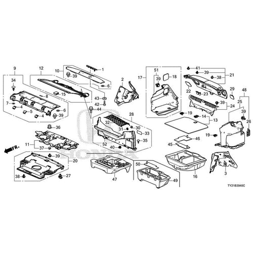 [NEW] JDM HONDA LEGEND HYBRID KC2 2018 Rear Tray/Trunk Lining GENUINE OEM